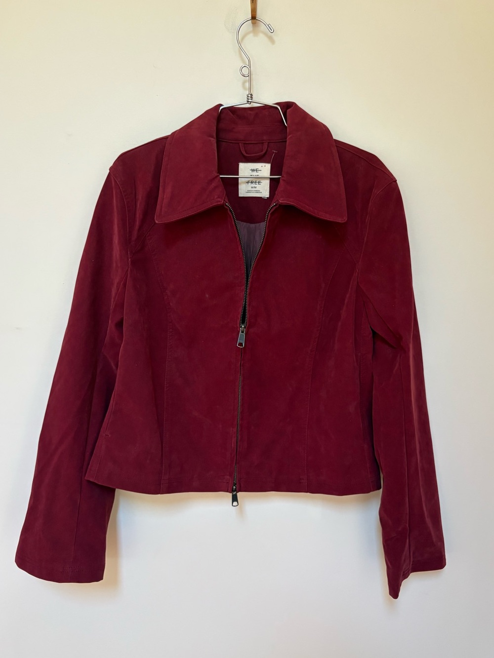 NWOT Free People We The Free River Vegan Suede Jacket Size Medium - Picture 2 of 15